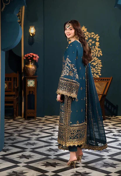 03-Piece Chiffon Suit With Heavy Embroidery - Ready To Wear