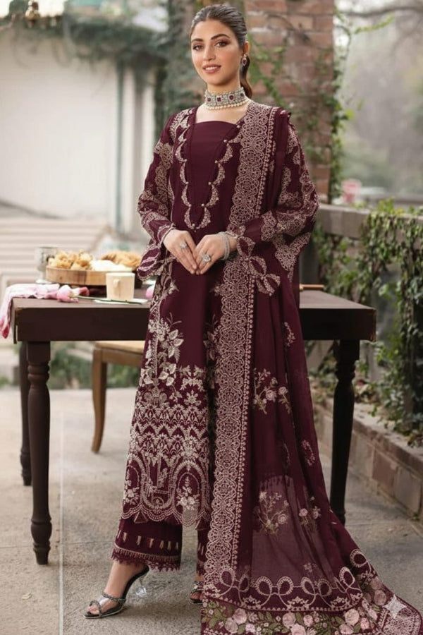 03-Piece Embroidery Lawn-Ready To Wear